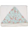 Cape de bain Enfant floral menthol 75 x 110 cm