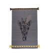 Tapis Circus Girafe Plume gris anthracite