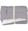 Tapis de jeu plumetis gris 70 x 100 cm
