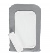 Housse de matelas à langer plumetis gris 56 x 80 cm
