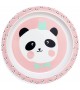 Assiette panda pink