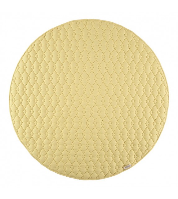 Coussin rond Sitges jaune pâle 45 cm