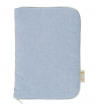 Couverture carnet de santé chambray bleu