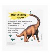 Invitations d'anniversaire Dinosaure