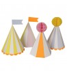 Chapeaux de fête Silly Circus - Lot de 8