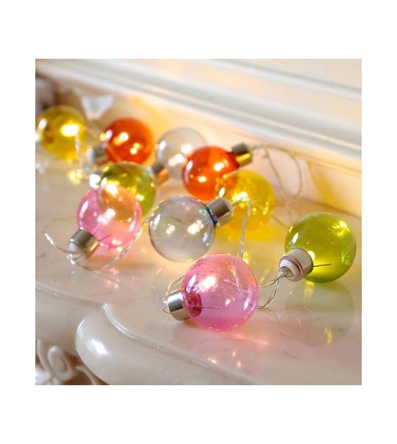 Guirlande guinguette ampoules colorées