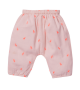 Pantalon brodé Willy Pink flamingo