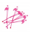 Agitateurs de cocktail Flamant rose - Set de 12