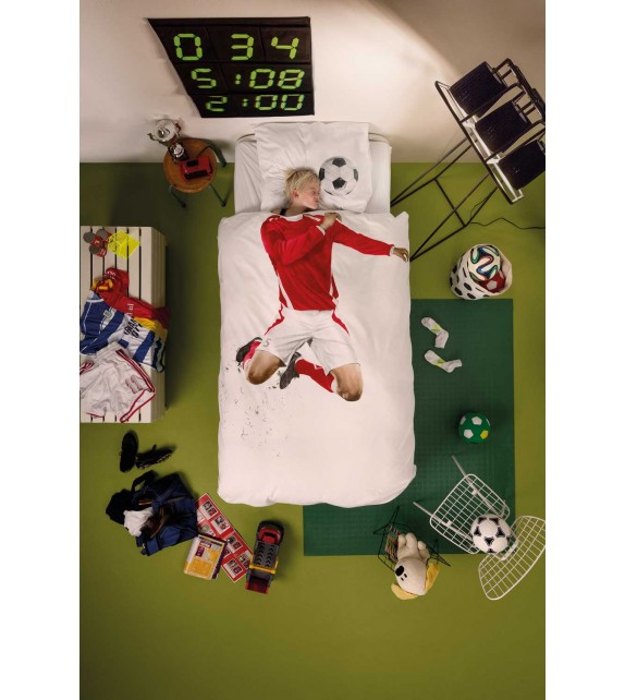 Parure de lit Soccer rouge SNURK