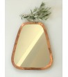Miroir en maillechort forme Cosy Cuivré Large