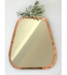 Miroir en maillechort forme Cosy Cuivré XL