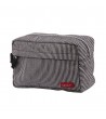 Trousse Big rayures jean et blanc