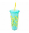 Verre avec paille Banana