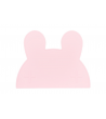 Set de table silicone lapin rose poudré